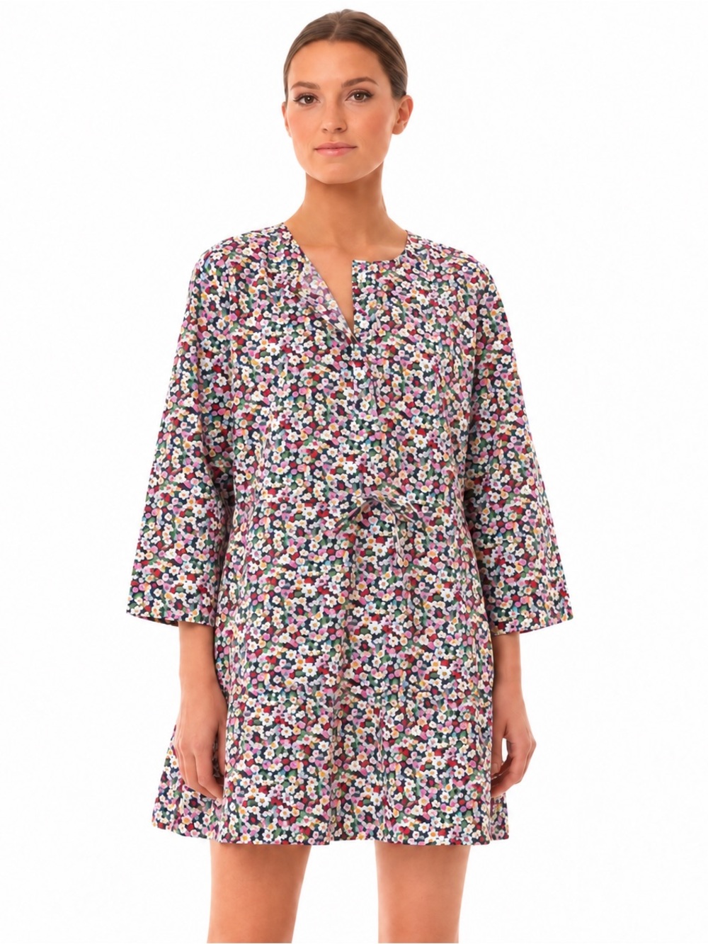 Pomander Place Tuckernuck Lucy Ditsy Floral Mini Dress Multicolor Size XXL